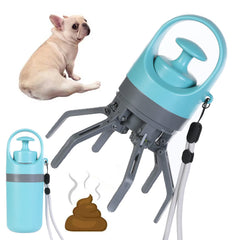 portatile pooper scooper per cani con dispenser per sacchetti integrato e meccanismo a otto artigli