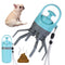 portatile pooper scooper per cani con dispenser per sacchetti integrato e meccanismo a otto artigli
