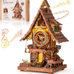 ROKR 3D Wooden Puzzle Cuckoo Clock – 435 Pieces with LED & Melodies cjdropshipping