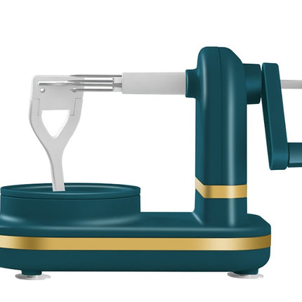 Affettatrice e corer manuale per mele, prodotto innovativo e pratico per la cucina.