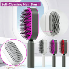 Self-Cleaning Hair Brush – 3D Air Cushion Scalp Massage & Detangling Comb cjdropshipping