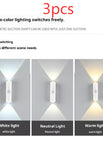 1W Double Cat's Eye / Threecolor Changing Light / 3PCS